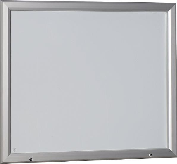 Actual product image eurokraft pro Showcase, aluminum frame, for indoor and outdoor use (Magnet board, 146.5 x 106.5 cm)