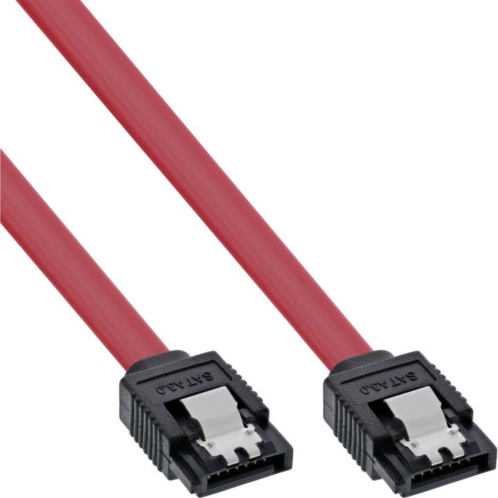 Immagine prodotto InLine Cavo SATA 6Gb/s con cinghia di sicurezza 1m rosso