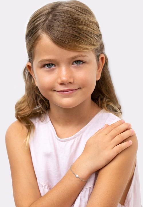Produktbild Elli Armband Kids Muschelkernperle Silber 925 (14 cm, Muschelkernperlen, 925er Sterling Silber, No Stein)