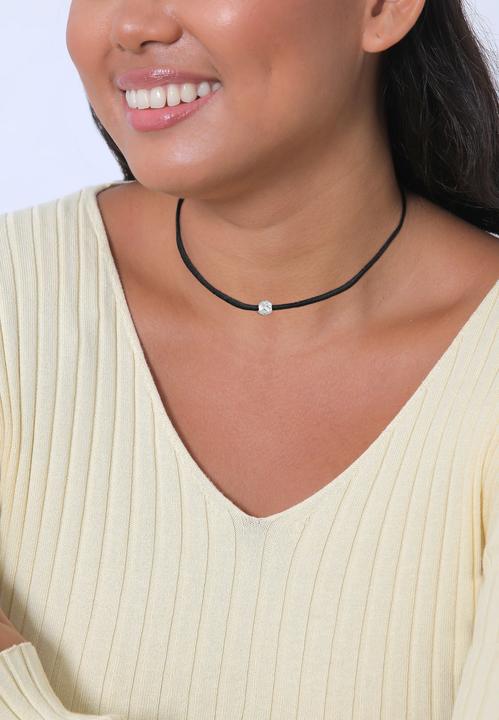 Produktbild Elli Bead, Choker, Kugel, Organic (Kunstleder, 925er Sterling Silber, No Stein, 36 cm)
