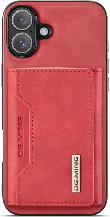 Immagine prodotto Dg.Ming iPhone 13 - Etui, Leder-Optik, Kartenfach & Magnetverschluss, Rot (Apple iPhone 13)