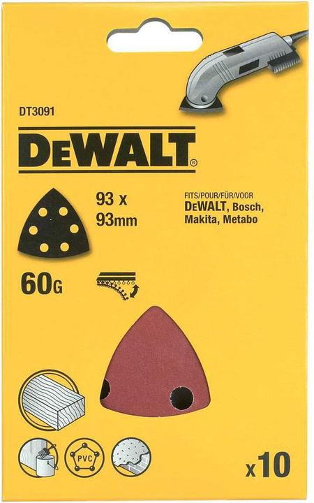 Produktbild DeWalt DreieckSchleifpapier Klettfix (60)