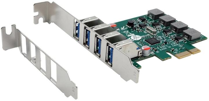 Exsys GmbH Carte PCIe USB 3.2 Gen 1 à 4 ports (jeu de puces VIA)