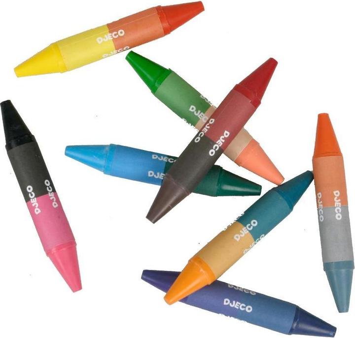 Actual product image Djeco Wax crayon colors (Multicoloured, 8 x)