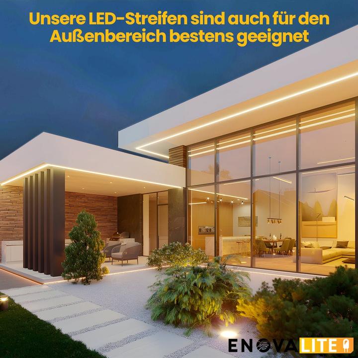 Immagine prodotto Enovalite Strisce LED (Bianco neutro, 500 cm, Interno, Esterno)