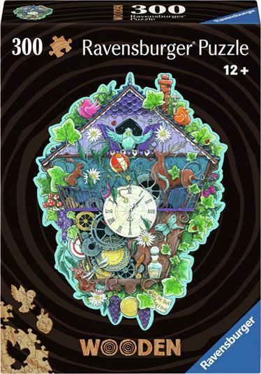 Produktbild Ravensburger WOODEN Puzzle 12000759 - Kuckucksuhr - 300 Teile Kontur-Holzpuzzle mit stabilen (300 Teile)