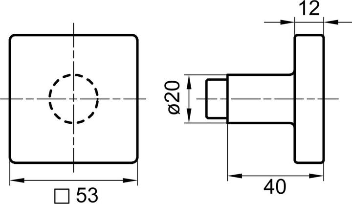 Produktbild Glutz Türknöpfe 5842 (Türknopf)