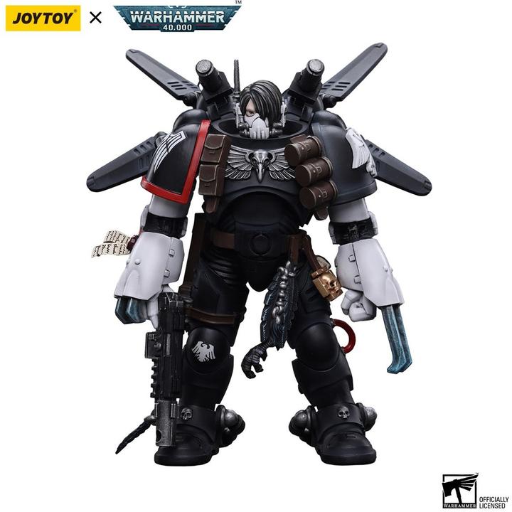 Image du produit Joy Toy Warhammer 40k figurine 1/18 Raven Guard Chapter Master Kayvaan Shrike 12 cm