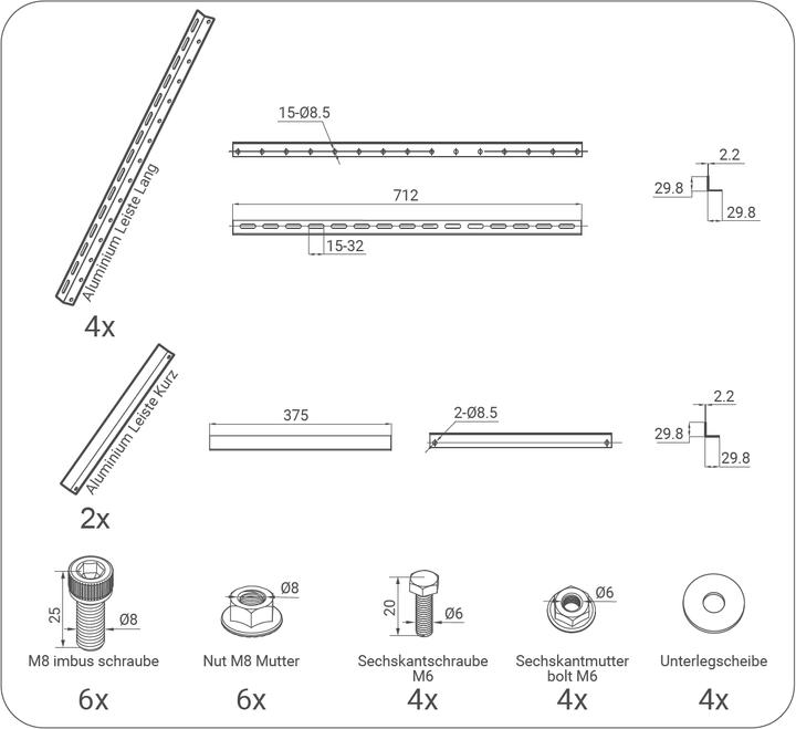 Produktbild Enjoy solar Halterung (Solaranlage Montagematerial)