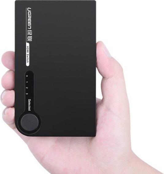 Produktbild Ugreen switch splitter splitter switch HDMI - 3x HDMI 3D 4K 7.5 Gbps 36 bit per channel black (40234