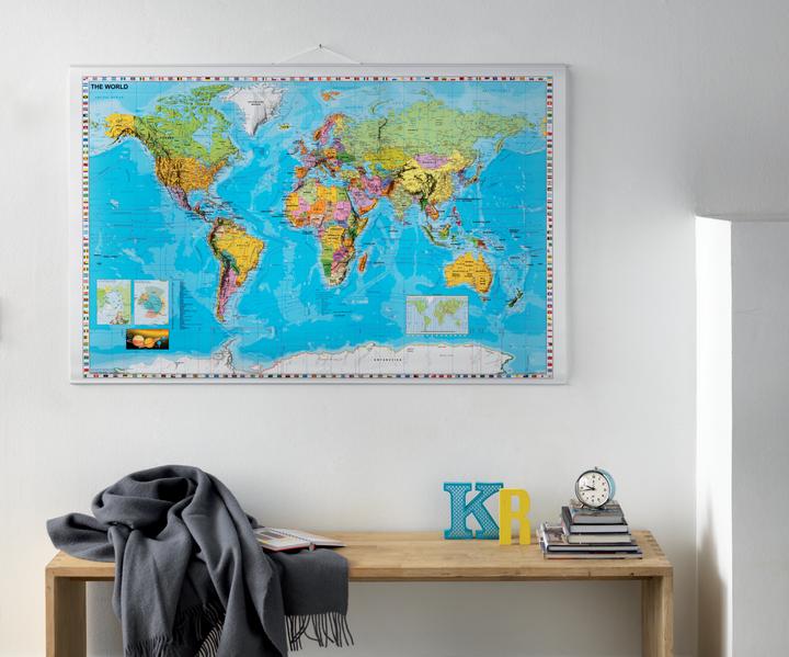 Immagine prodotto Franken Cartone Mappa Mondo laminato