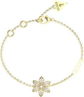 Immagine prodotto Guess Bellissimo bracciale placcato oro con fiore di loto bianco JUBB04144JWYG - Lunghezza: 21 cm (21 cm)