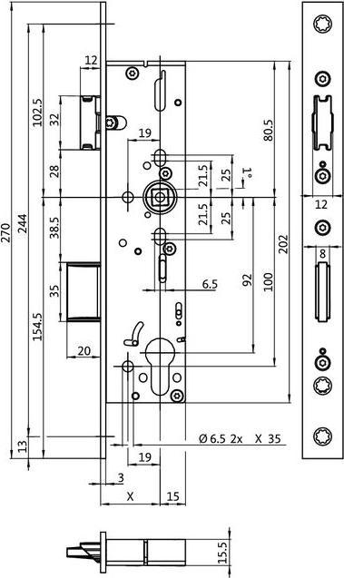 Productafbeelding BKS G-U Paniekslot B-18200 Paniekfunctie B EN179/1125