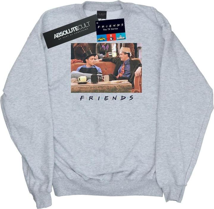 Actual product image Friends Mens Joey And Chandler Hats Sweatshirt (L)