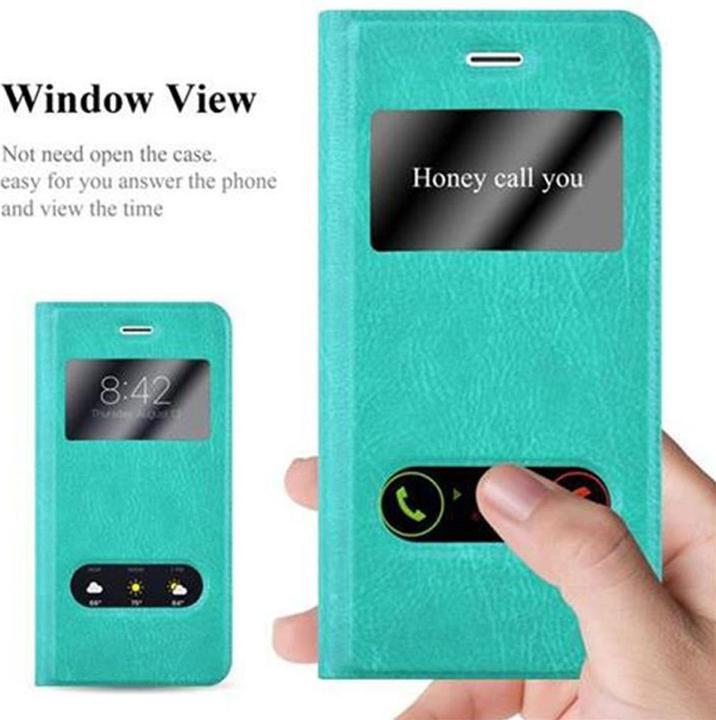 Produktbild Cadorabo Book mit View Doppelfenster Cover (Apple iPhone 7 Plus, Apple iPhone 7s Plus, Apple iPhone 8 Plus)