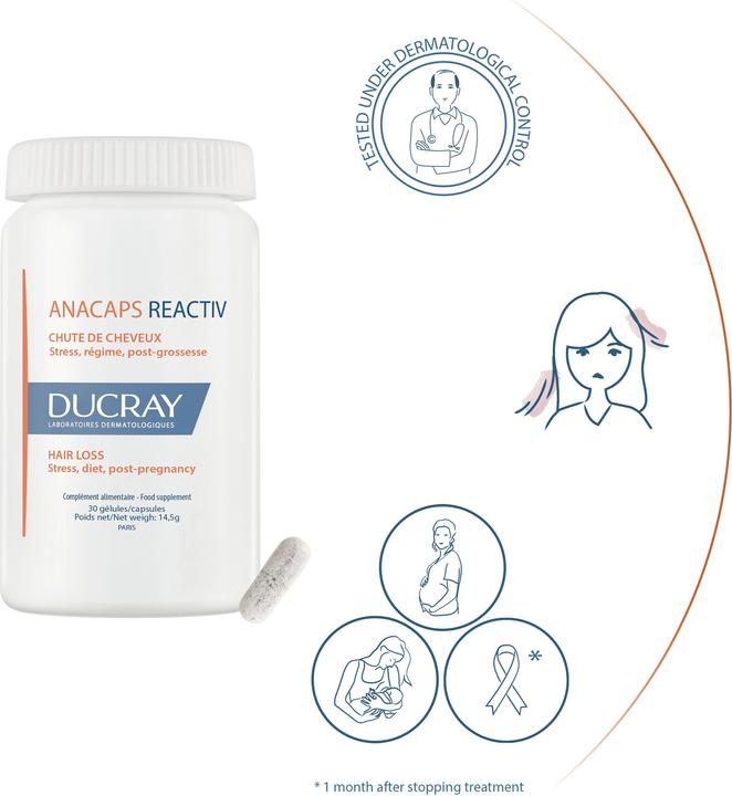 Immagine prodotto Ducray Anacaps Reactiv Complemento alimentare (1 Pezzo/i, Pillole, 40 g)