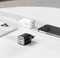 Actual product image Anker PowerPort III 40W, 2xC, White EU (40 W)
