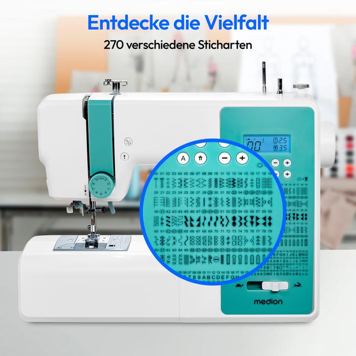 Immagine prodotto Medion LIFE® Macchina per cucire digitale SD36 (MD11881)