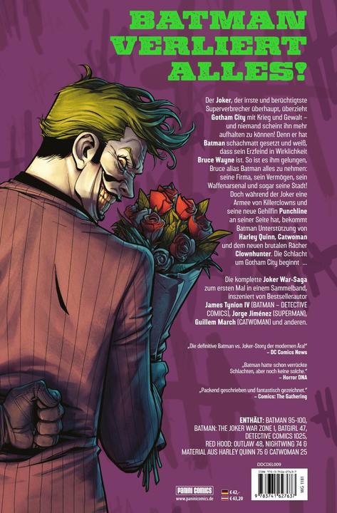 Produktbild Panini Die Joker War Saga (Deluxe Edition) (Deutsch, Scott Lobdell, Jorge Jiménez, James Tynion IV, Robbi Rodriguez, Brett Booth, Peter J. Tomasi, 2022)