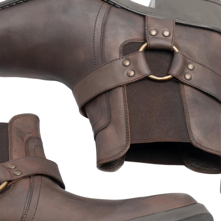 Actual product image Woodland Scenics Gringos Harley Harness leather ankle boots (40)