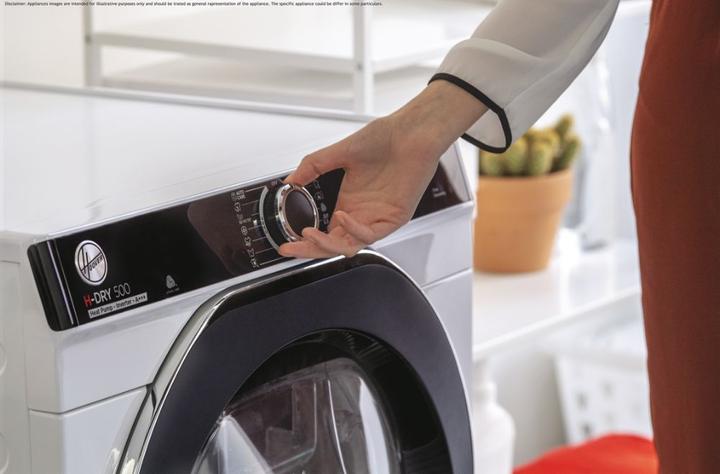 Actual product image Hoover Heat Pump Dryer Candy NDPEH8A2TCBEXS-S 8 kg Smart Operation with WiFi + Bluetooth Technology (8 kg, Left)