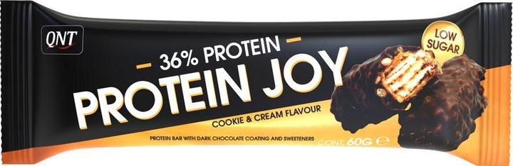 Image du produit QNT 36% Protein Joy Bar Low Sugar Cookie&Cream (Cookie & Cream, 1 pcs, 60 g)