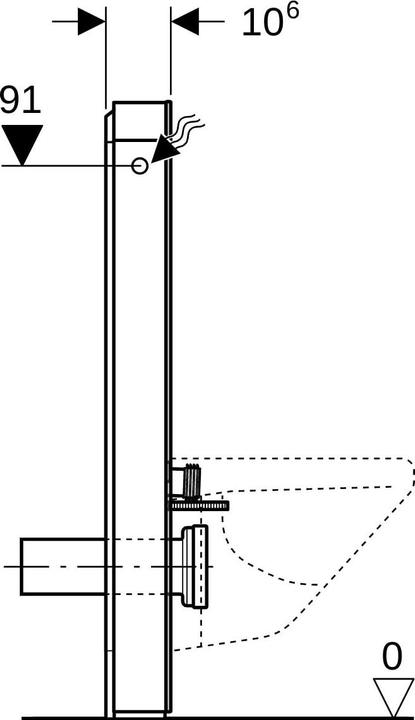 Actual product image Geberit Monolith WC sanitary module