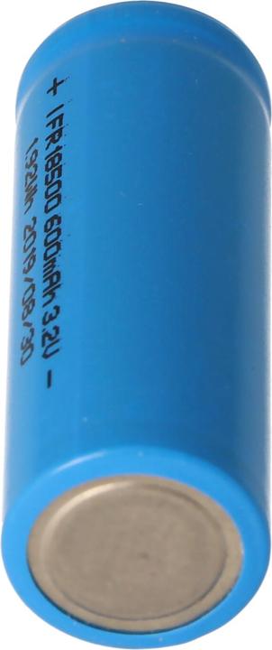 Actual product image EIZfan Battery IFR 18500, Button Top unprotected (1 pcs., 600 mAh, Rechargeable battery)