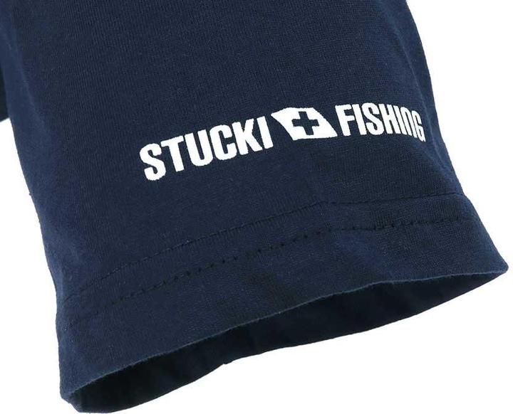 Produktbild Stucki Fishing Because Fanatics T-Shirt Blau (M)