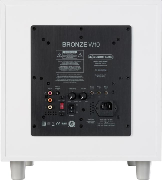 Produktbild Monitor Audio Subwoofer Bronze W10 Weiss (1 Stk., 220 W)