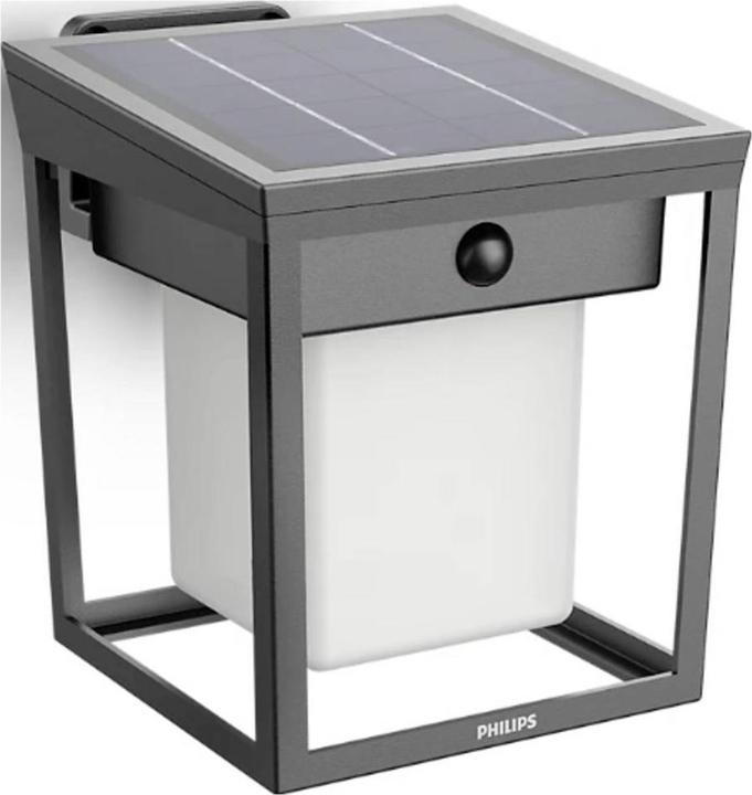 Actual product image Philips Lighting Blaise 929004631501 Solar-Aussenwandleuchte 1.5 W Warmweiss Ant (250 lm, IP44)