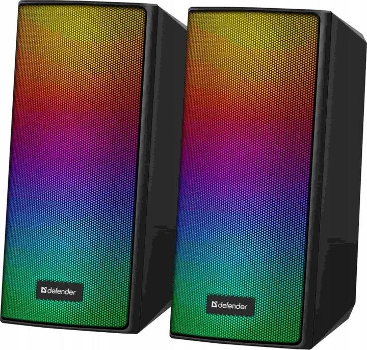 Actual product image Defender SPITFIRE 2.0 6W LED USB computer speaker
