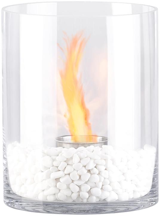 Carlo Milano Glas-Dekofeuer "Kasra" für Bio-Ethanol (20 x 20 x 25 cm)