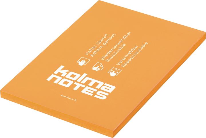 Produktbild Kolma Haftnotizen Notes A6 statisch haftend orange (105 x 148 mm)