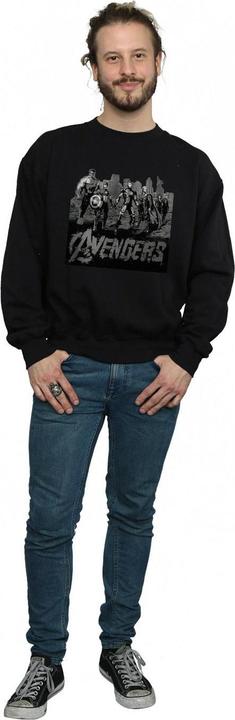 Actual product image Mens Avengers Mono Team Art Sweatshirt (M)