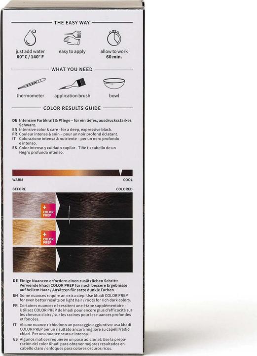 Actual product image Khadi Plant Hair Color (Black)
