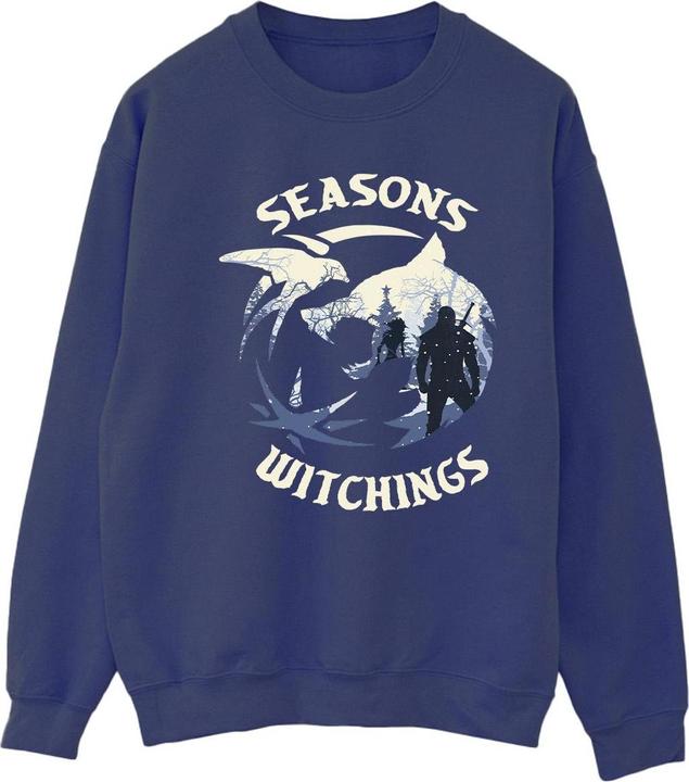 Actual product image Netflix Womens/Ladies The Witcher Christmas Wolf Sweatshirt (4XL)