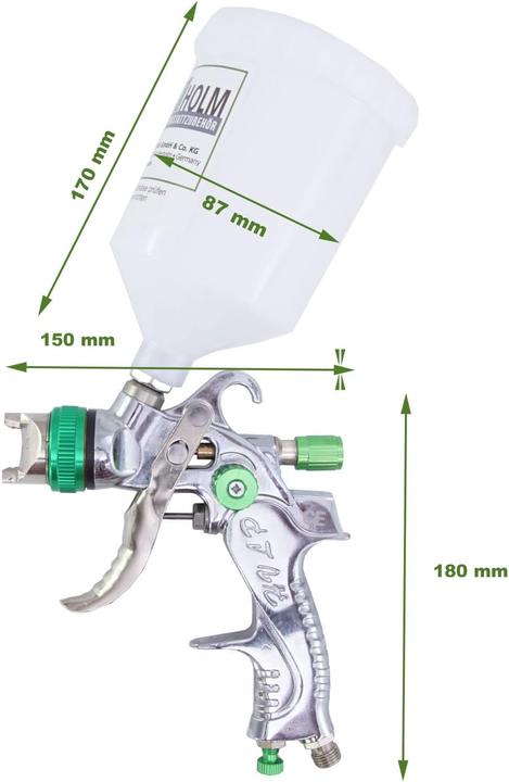 Actual product image TrutzHolm HVLP spray gun set