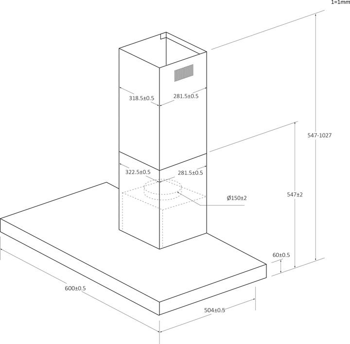 Actual product image Haier Hood Hats6cbs4bwifi (Wall hood)
