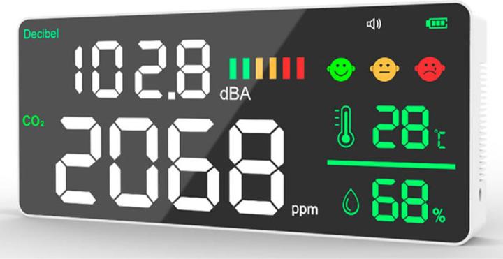 Actual product image Levenhuk Wezzer Air PRO CN20 Air Quality Noise Monitor