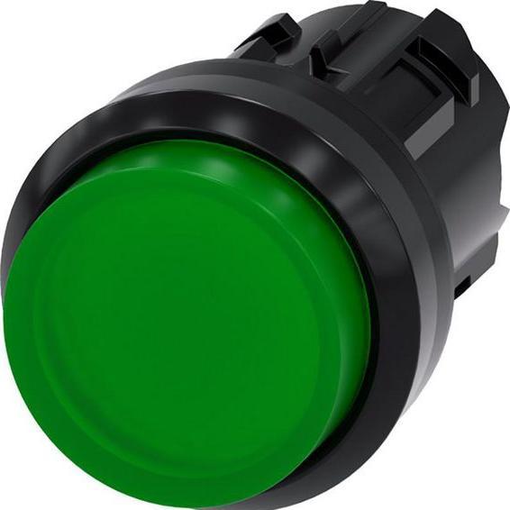 Image du produit Siemens SIRIUS ACT Bouton-poussoir lumineux élément frontal plastique, vert