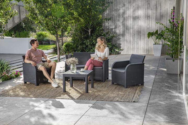 Image du produit Keter Rosalie 2 sièges Canapé Lounge Set - Gris (249561)