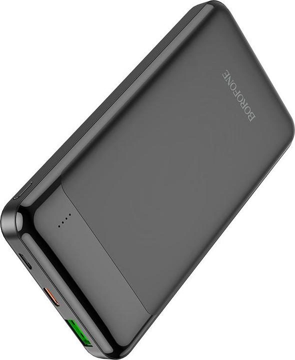 Actual product image Borofone External battery Power Bank BJ19 Type-C PD 20W + Quick Charge 3.0 10000mAh black (10000 mAh, 20 W, 20 Wh)
