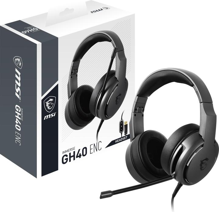 Produktbild MSI GAMING Headset Immerse GH40 ENC S37-0400150-SV1 retail (Kabelgebunden)