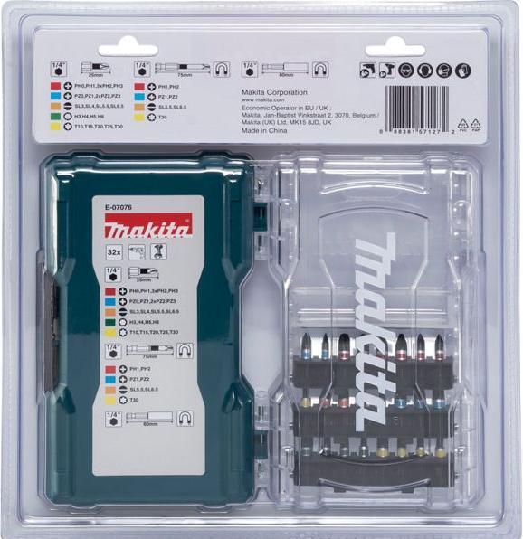 Produktbild Makita Bit-Set (Kreuz Phillips PH M1, Kreuz Phillips PH M2, Kreuz Pozidriv PZ M1, Kreuz Pozidriv PZ M2, Innensechsrund TX M30, Kreuz Pozidriv PZ M0, Kreuz Pozidriv PZ M3, Kreuz Phillips PH M0, Kreuz Phillips PH M3, Schraubschlitz M3, Schraubschlitz M4, Innensechsrund TX M10, Innensechsrund TX M15)