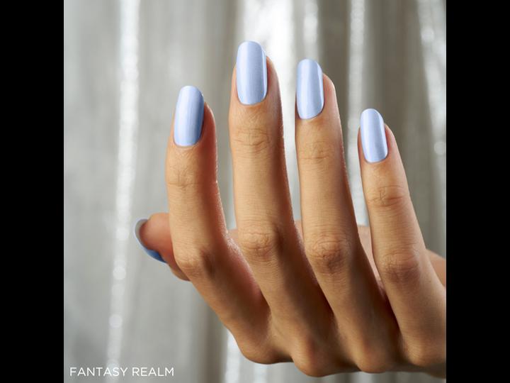 Produktbild CND Schellack UV-Nagellack Fantasy Realm Nr. 481 Hellblau Metallic (Blau, Gel-Effekt Nagellack)