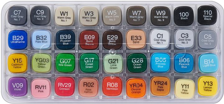 Produktbild Copic Basis Set (Grau, 7 mm, 36 x)