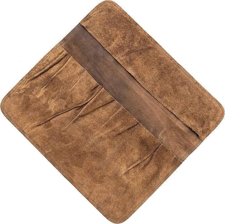 Image du produit Angus Stoke Sacoche en cuir pour couteaux, marron foncé antique