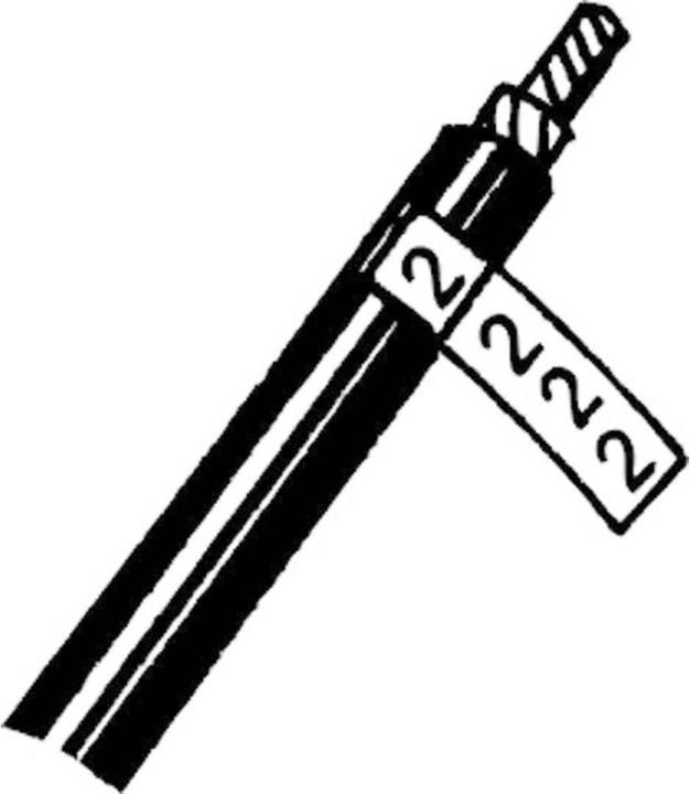Actual product image Tru Components Single wire marking