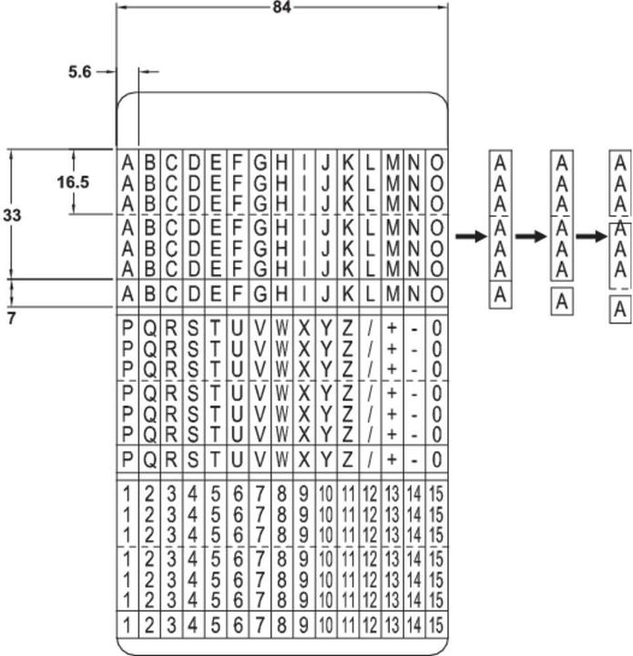 Actual product image Tru Components Single wire marking